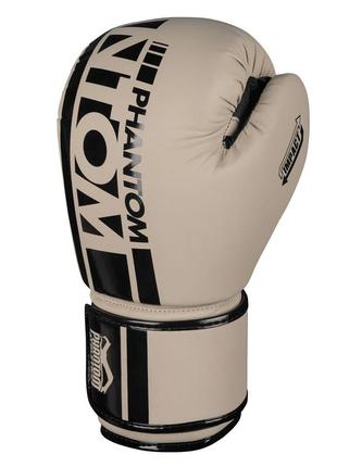 Боксерські рукавиці phantom apex sand 12 унцій (капа в подарунок)2 фото