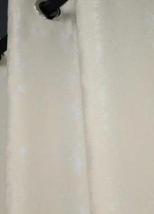 Штори на люверсах жакард, колекція "sultan yl" туреччина. колір молочний6 фото