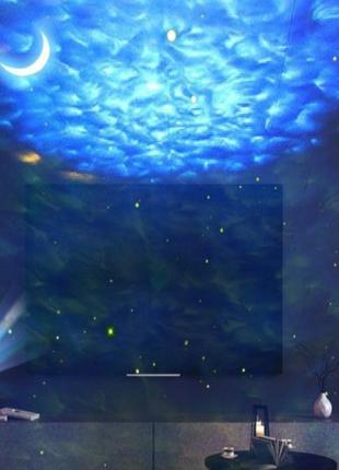 Ночник проектор звездного неба астронавт 19 см с пультом с bluetooth и динамиком mgy-142 pro_4953 фото