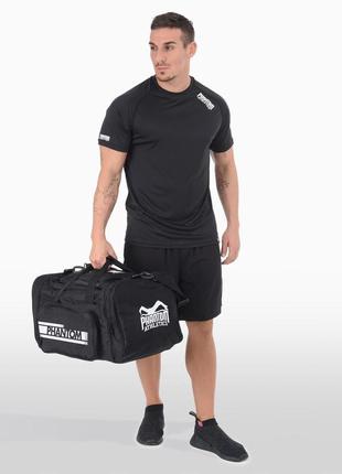 Спортивна сумка phantom gym bag team apex black (80л.)6 фото