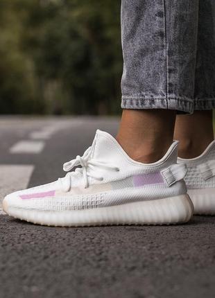 Кроссовки adidas yeezy boost 350 v2 white raind1 фото