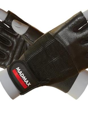 Рукавички для фітнесу madmax mfg-248 clasic exclusive black m