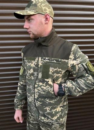 Флісова кофта comando піксель з накладками