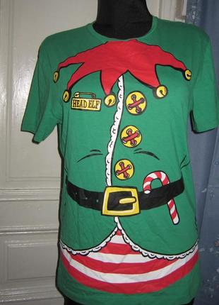 Футболка новогодняя.разм 36