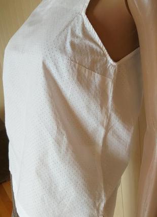 Шикарная фактурная блуза безрукавка reality studio размер s4 фото
