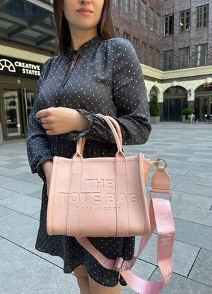 Жіноча сумка marc jacobs tote mini mj маркabс велика сумка-шопер на плече легка сумка з екошкіри2 фото