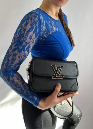 Женская сумка из эко-кожи луи виттон louis vuitton lv молодежная, брендовая сумка через плечо7 фото