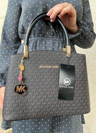 Жіноча сумка з еко-шкіри michael kors молодіжна, брендова сумка шопер через плече1 фото