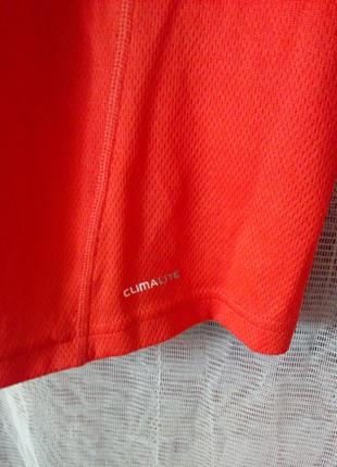 Футболка мужская оранжевая adidas climalite р м10 фото