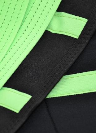 Пояс компресійний madmax mfa-277 slimming belt black/neon green m6 фото