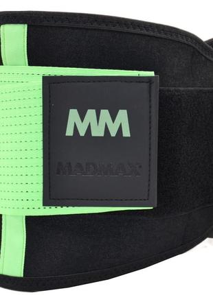 Пояс компресійний madmax mfa-277 slimming belt black/neon green m8 фото