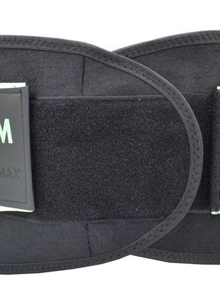 Пояс компресійний madmax mfa-277 slimming belt black/neon green m7 фото