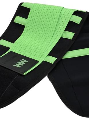 Пояс компресійний madmax mfa-277 slimming belt black/neon green m5 фото