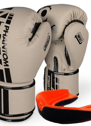 Боксерські рукавиці phantom apex sand 14 унцій (капа в подарунок)