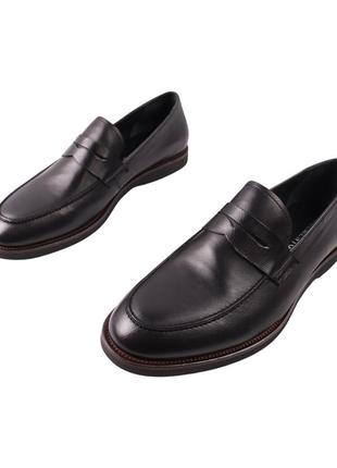 Туфли мужские clemento черные натуральная кожа, 405 фото
