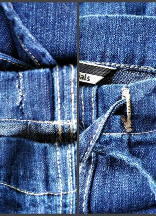 Джинсовая юбка-карандаш без застежки, 100% хлопок8 фото