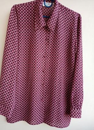 Стильна блузка у кольорах бордо3 фото