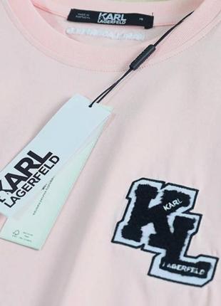 Футболка karl lagerfeld черная розовая7 фото