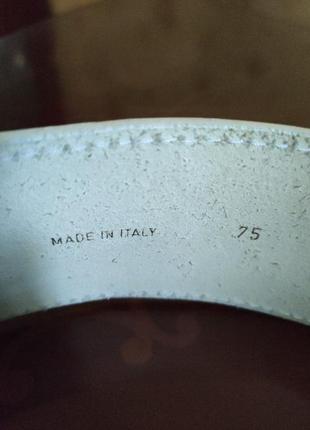 Вінтаж 90 ті!!! пояс широкий білий шкіра 💯 4