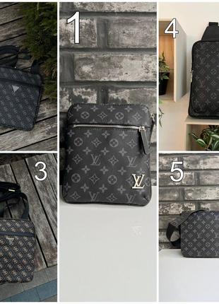 Чоловічі сумки guess та louis vuitton