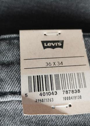 36x34 levi's 502 taper сірі джинси2 фото