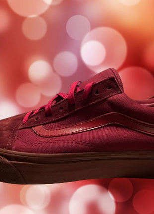 Кеды vans mono bordo cherry 🍒 венс кроссовки на весну лето осень унисекс2 фото