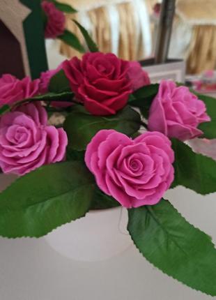 Букет роз из мыла ручной работы подарок к празднику весны2 фото