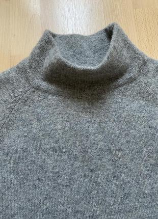 Удлиненный шерстяной свитер с высоким горлом zara6 фото