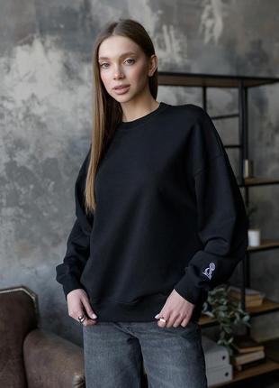 Жіночий світшот staff s oversize black