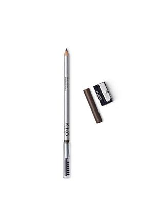 Олівець для брів kiko milano precision eyebrow pencil 01 blackhaired чорний1 фото