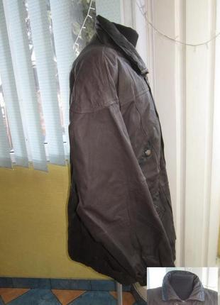 Большая утеплённая мужская кожаная куртка. германия. лот 8535 фото
