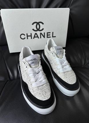 Жіночі кеди в стилі chanel1 фото