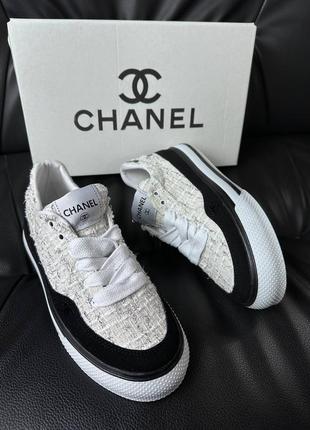 Жіночі кеди в стилі chanel2 фото