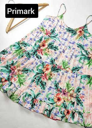 Сарафан жіноча сукня вільного крою в тропічний принт від бренду primark l