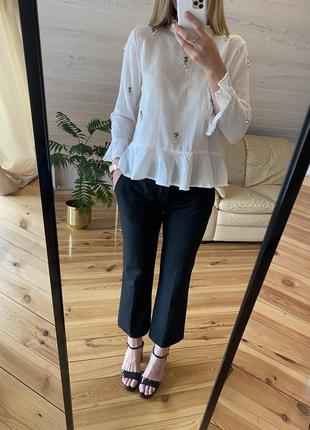 Классические чёрный брюки zara