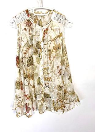 Блузка next, стильная, полупрозр