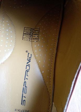 Кожаные коричневые туфли steptronic4 фото