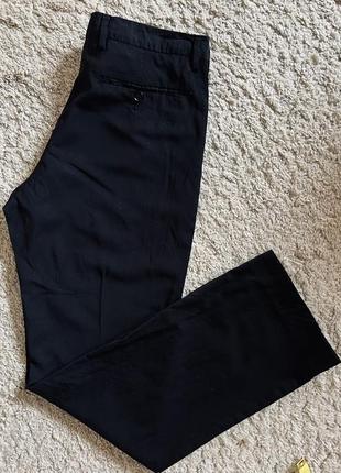 Брюки классические calvin klein оригинал бренд штаны классика чёрные размер 50 на m, l10 фото