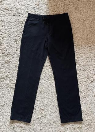 Брюки классические calvin klein оригинал бренд штаны классика чёрные размер 50 на m, l9 фото