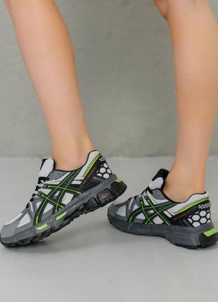 Жіночі кросівки asics gel - kahana 8 gray light green8 фото