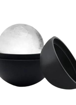 Криомассажер для контурирования и моделирования лица - ледяная сфера разъемная черная 50 х 50 мм3 фото