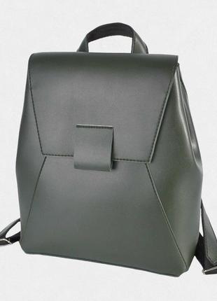 Рюкзак з клапаном mini зелений1 фото