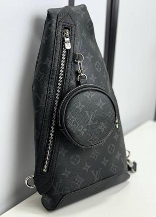 Сумка louis vuitton duo slingbag 20 x 42 x 6 cm канва монограмм/ кожа  упаковка пыльник1 фото