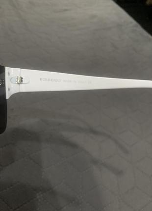 Burberry rectangular sunglasses white очки солнцезащитные3 фото