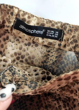 Сорочка жіноча оверсайз в тваринний принт від бренду atmosphere s m2 фото