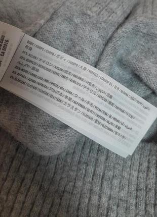 Шикарный шерстяной свитер серого цвета с добавлением альпаки abercrombie & fitch10 фото