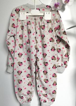 Піжама піжамка дитяча бавовняна для дівчинки від 5до 9років.піжама пижама комплект для сну, одежа доя дому дитяча тонка з міні маус110-1342 фото