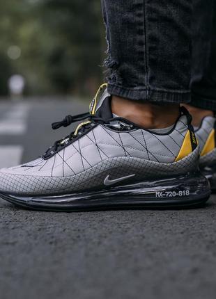 Nike air max 720 termo grey\yelloy 🆕 чоловічі кросівки найк 🆕 сірі/жовті