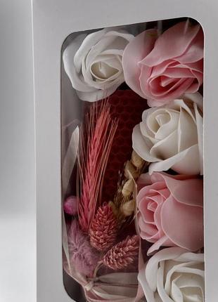 Подарочный набор с розами, подарок для девушки, оригинальный подарок