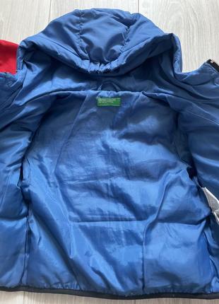 Куртка пухова демі benetton 90cm ( 1,2/2)5 фото